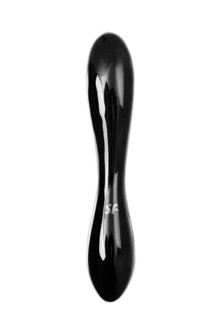 Двусторонний фаллоимитатор Satisfyer Dazzling Crystal 1 18.5 см, черный - фото 4