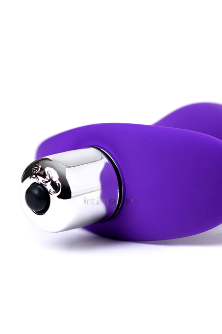 Анальная пробка с вибрацией A-Toys by TOYFA M, фиолетовая - фото 9
