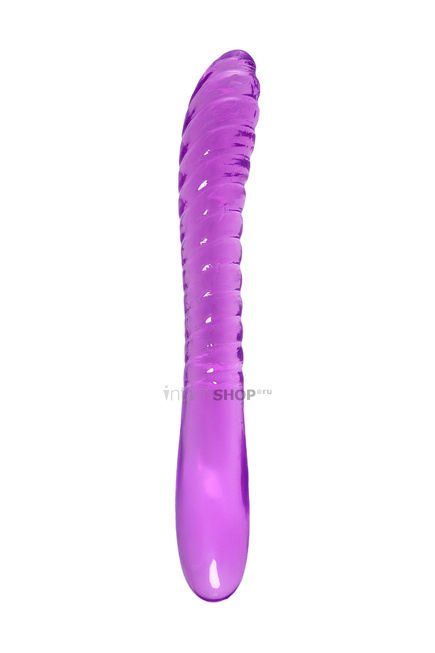 фото Двусторонний фаллоимитатор A-Toys by Toyfa Frica, фиолетовый, 23 см, купить