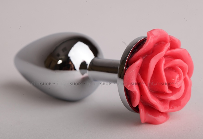 

Анальная пробка с розой 4sexdream, 8 см, красный