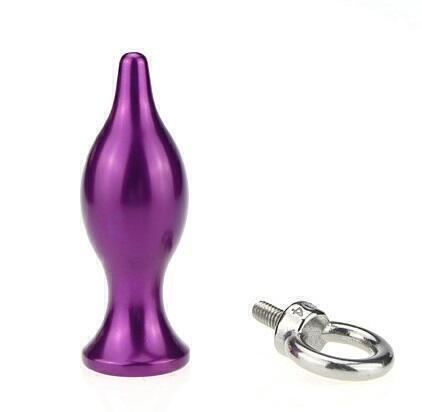 Анальная пробка с кольцом 4sexdream, 10,5 см, фиолетовый