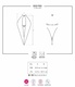 Боди полупрозрачное с глубоким вырезом 830-TED-1 Obsessive, S/M