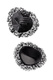 Пэстис Erolanta Lingerie Collection в форме сердец с кружевом, черный