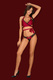 Комплекты Obsessive Sensuelia set Red, Красный, L/XL