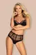 Комплекты Obsessive Sharlotte set, Чёрный, L/XL
