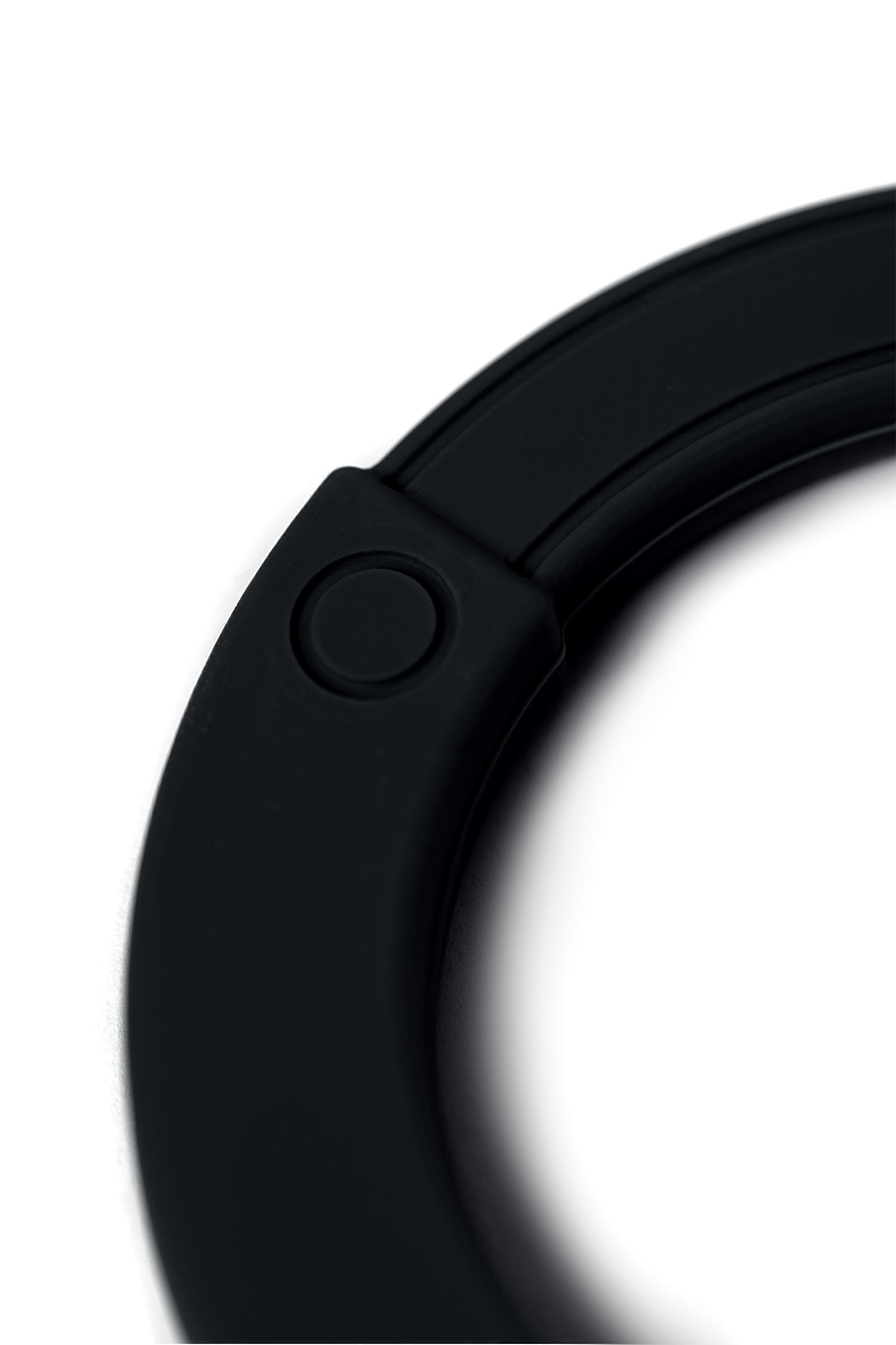 Силиконовые наручники A-Toys by Toyfа, силикон, черные, 33 см