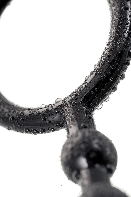Анальная цепочка Toyfa A-Toys M, 28,3 см, черный - фото 8