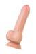 Фаллоимитатор с подвижной кожей и фиксацией формы Toyfa RealStick My BabeMy Treasure 18.5 см, телесный