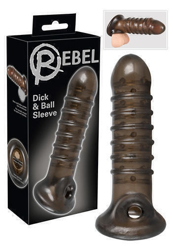 Насадка на пенис Rebel Dick & Ball Sleeve“, 18 cm