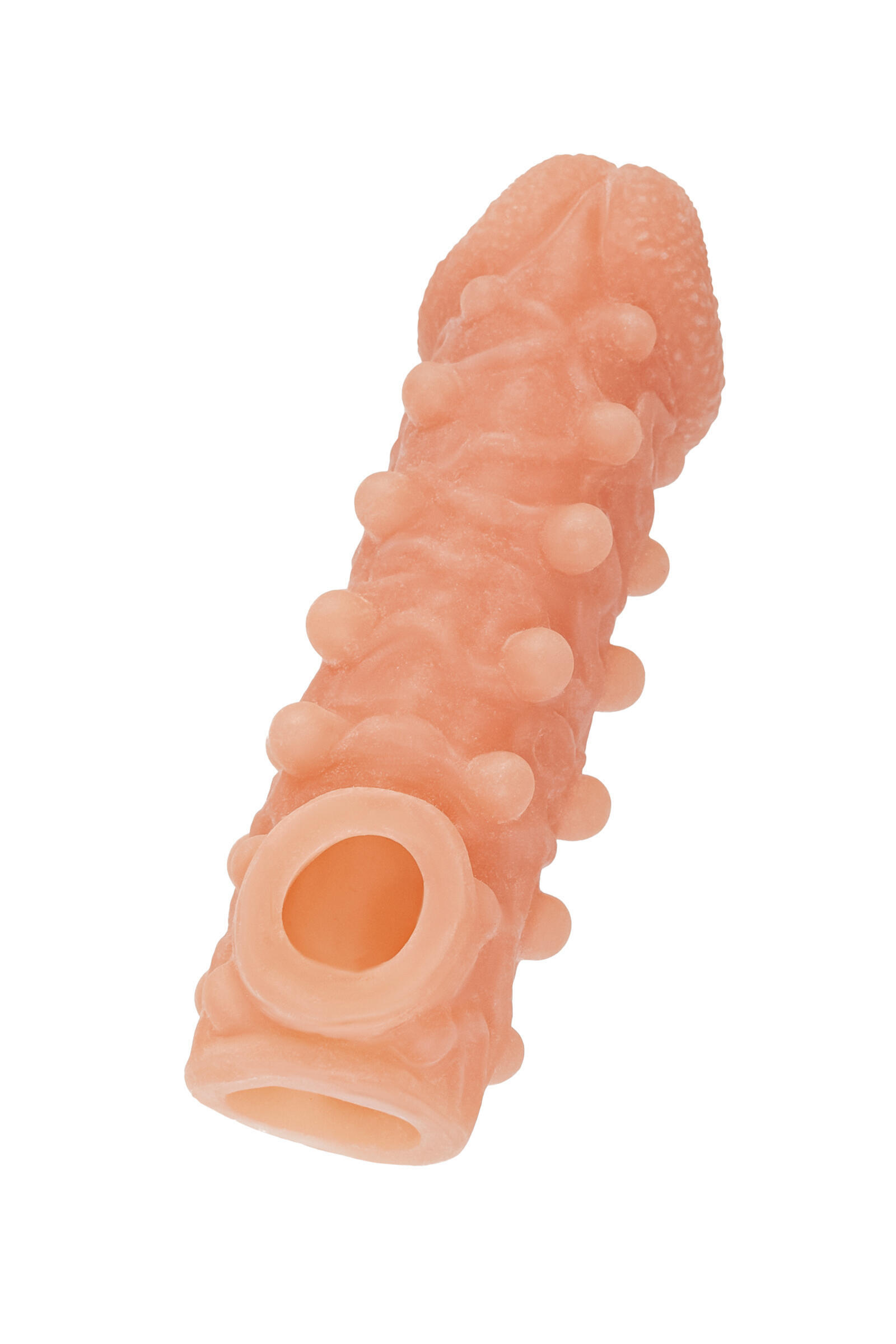 Насадка на член Kokos Cock Sleeve 010 L с подхватом мошонки, телесная