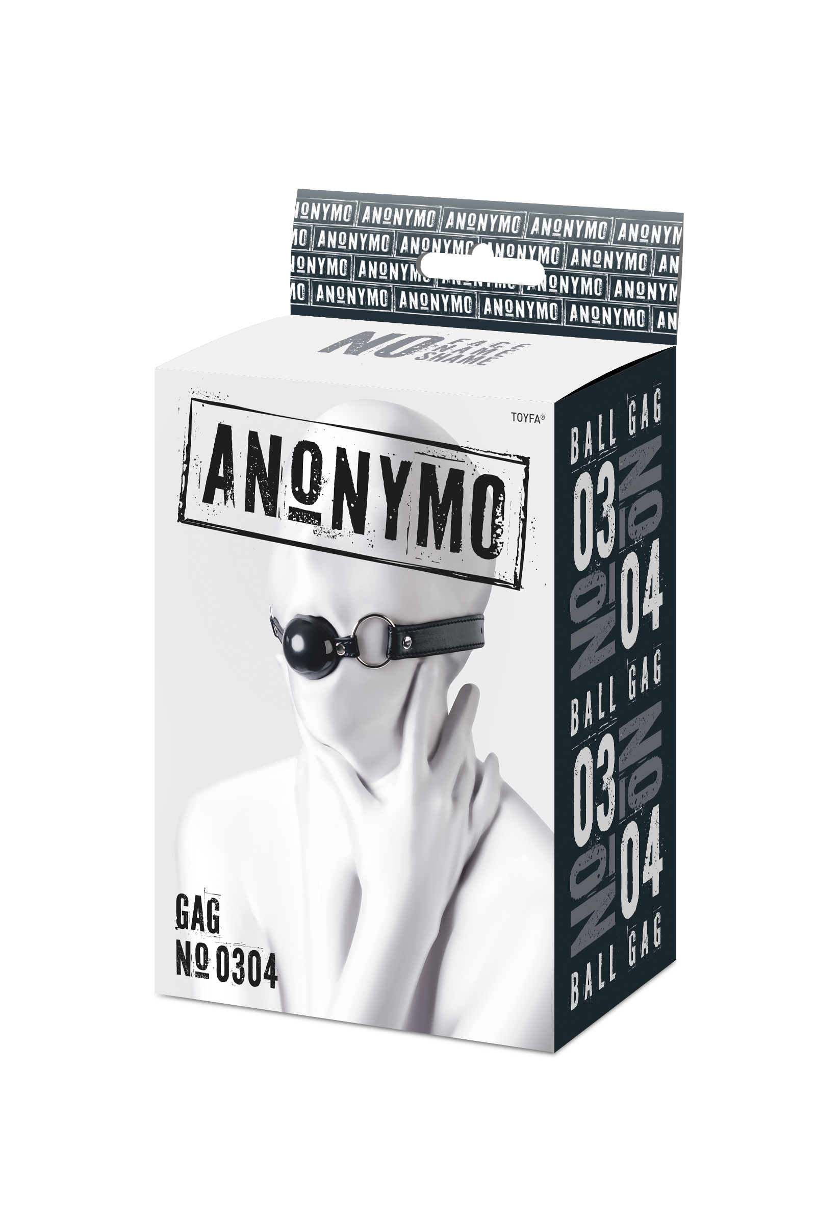 Кляп-шар Anonymo by Toyfа, черный