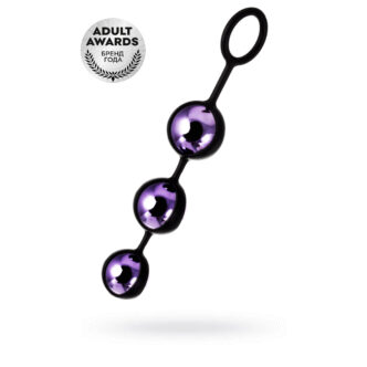 Вагинальные шарики тройные Toyfa A-Toys Pleasure Balls, фиолетовый