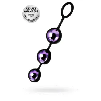 Вагинальные шарики тройные Toyfa A-Toys Pleasure Balls, фиолетовый