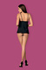 Сорочка Obsessive Arisha babydoll, Чёрный, L/XL