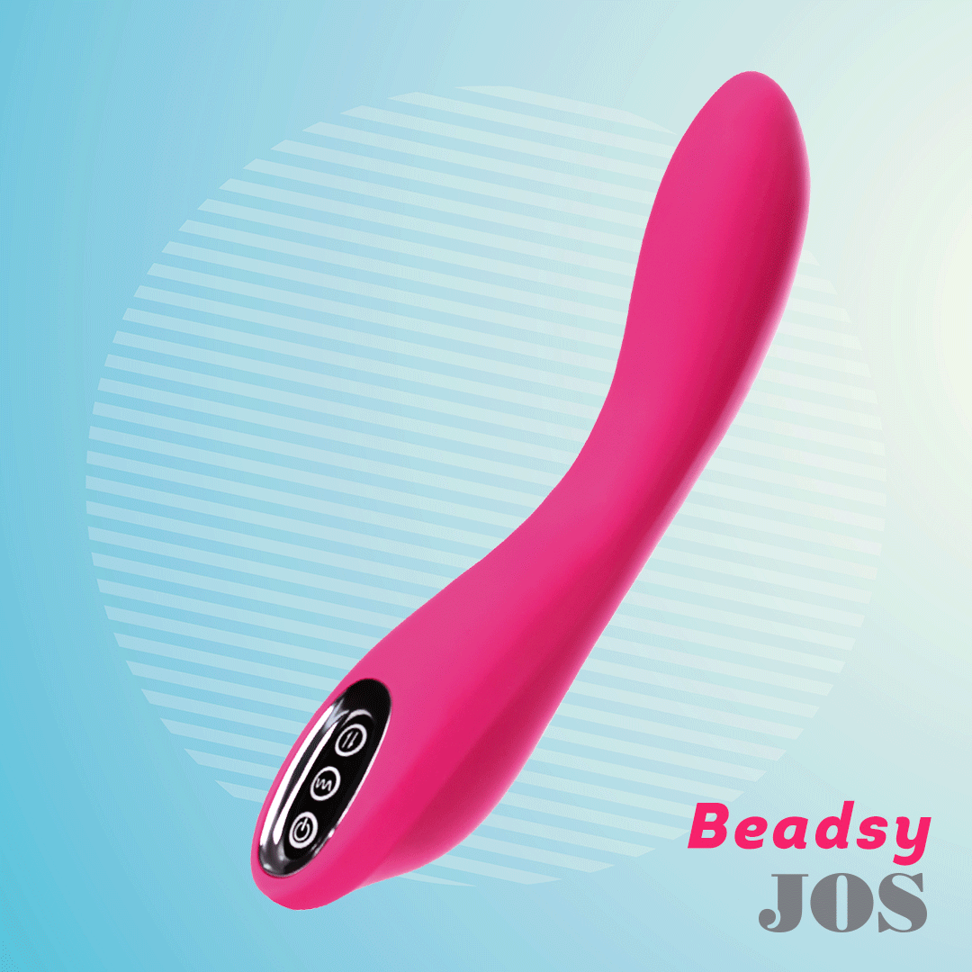 Вибратор со стимулирующим шариком Jos Beadsy, розовый