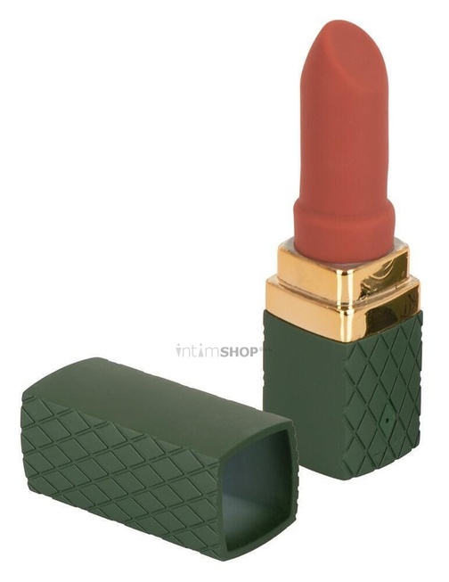 Мини-вибратор Emerald Love Luxurious Lipstick, зеленый