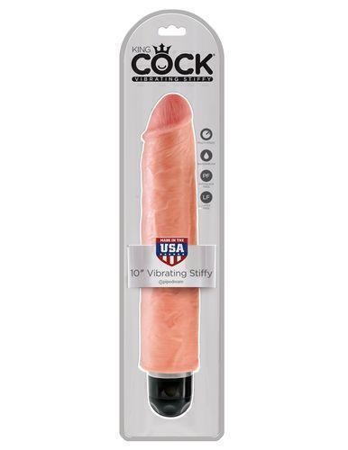 Вибратор PipeDream King Cock 10''Vibrating Stiffy 30.5 см, телесный