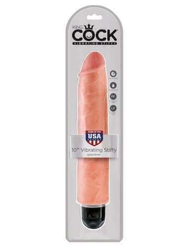 Вибратор PipeDream King Cock 10''Vibrating Stiffy, телесный - фото 2