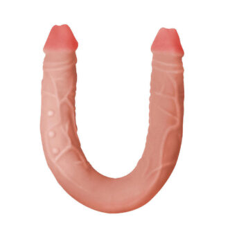 Двухсторонний фаллоимитатор с фиксацией формы Lola Toys Sexual Instinct 47.6 см, телесный