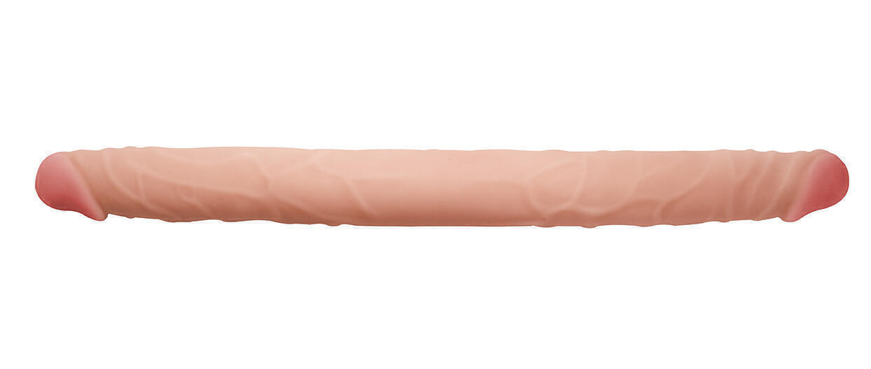 Двухсторонний фаллоимитатор с фиксацией формы Lola Toys Sexual Instinct 47.6 см, телесный
