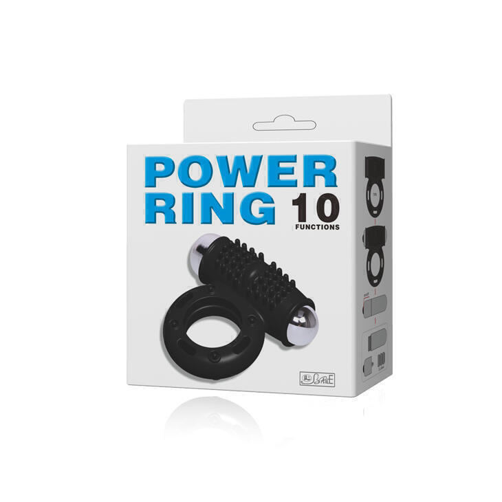 Эрекционное кольцо с вибрацией POWER RING 10 Baile