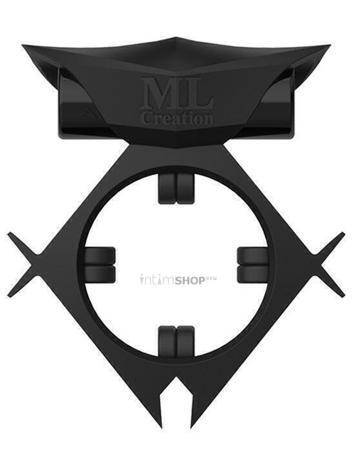 Виброкольцо эрекционное ML Creation Batboy, чёрный - фото 1