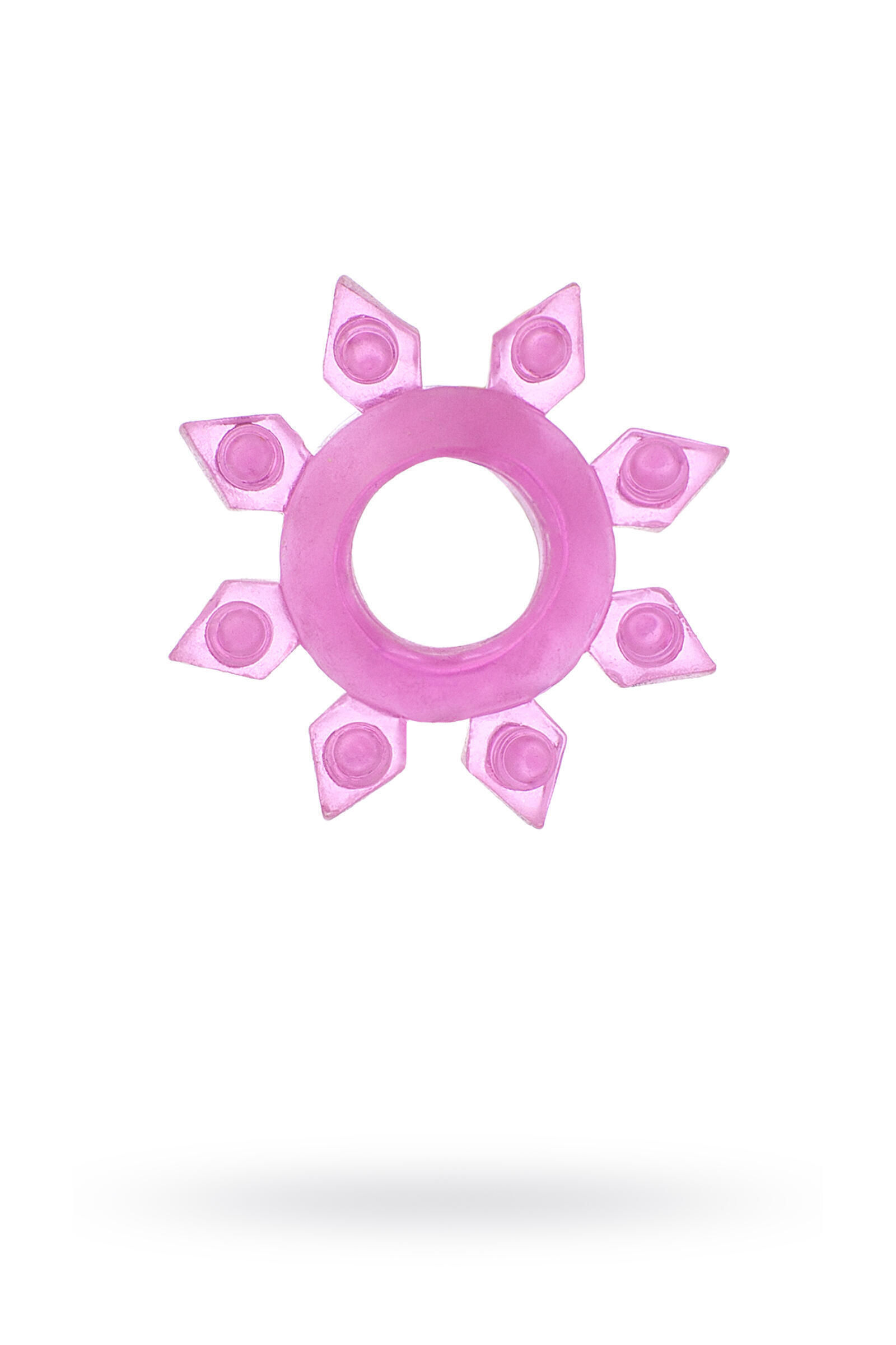 Эрекционное кольцо Toyfa в форме звезды, розовое