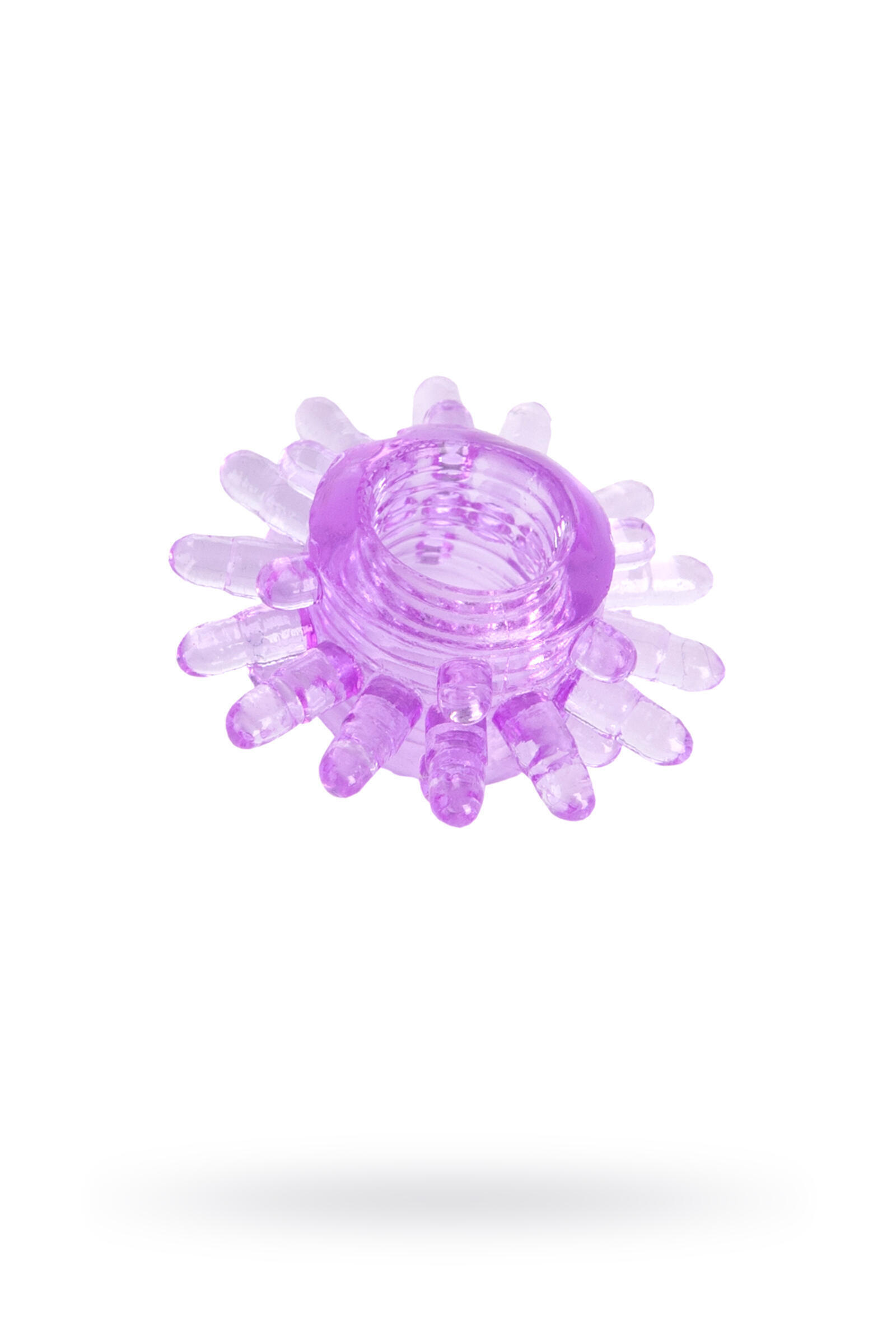 Эрекционное кольцо Toyfa с шипами, фиолетовое