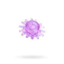 Эрекционное кольцо Toyfa с шипами, фиолетовое