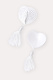 Пэстис Erolanta Cora в форме сердец с кисточками, белые