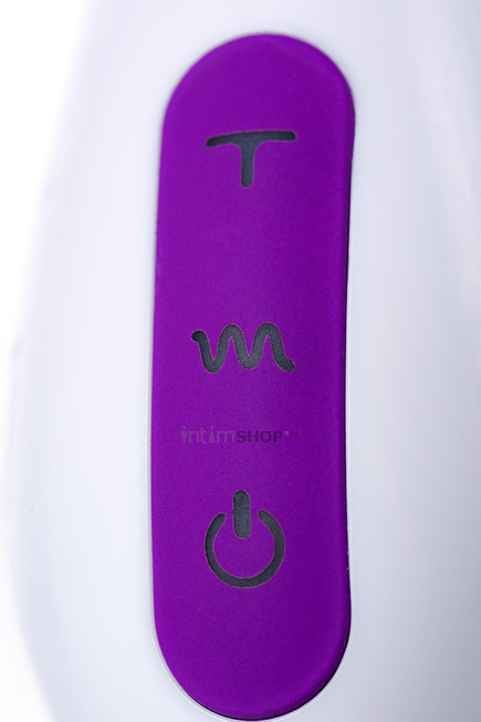 Вибратор c клиторальным стимулятором JOS TATY с пульсирующими шариками, фиолетовый, 21,5 см - фото 8
