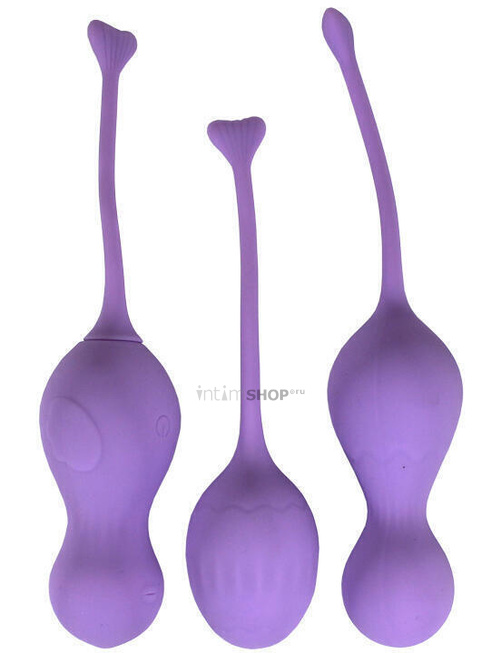 Набор вагинальных шариков Winyi Heidi с пультом ДУ, фиолетовый - фото 6