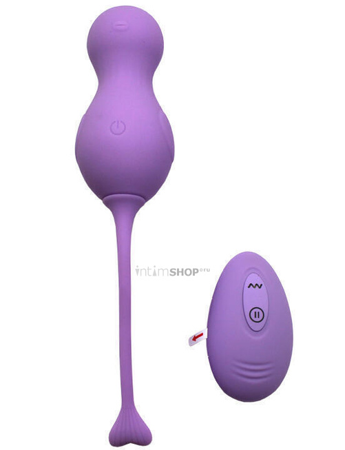 Набор вагинальных шариков Winyi Heidi с пультом ДУ, фиолетовый - фото 3