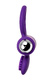 Виброкольцо с клиторальным стимулятором Jos Pery, фиолетовое