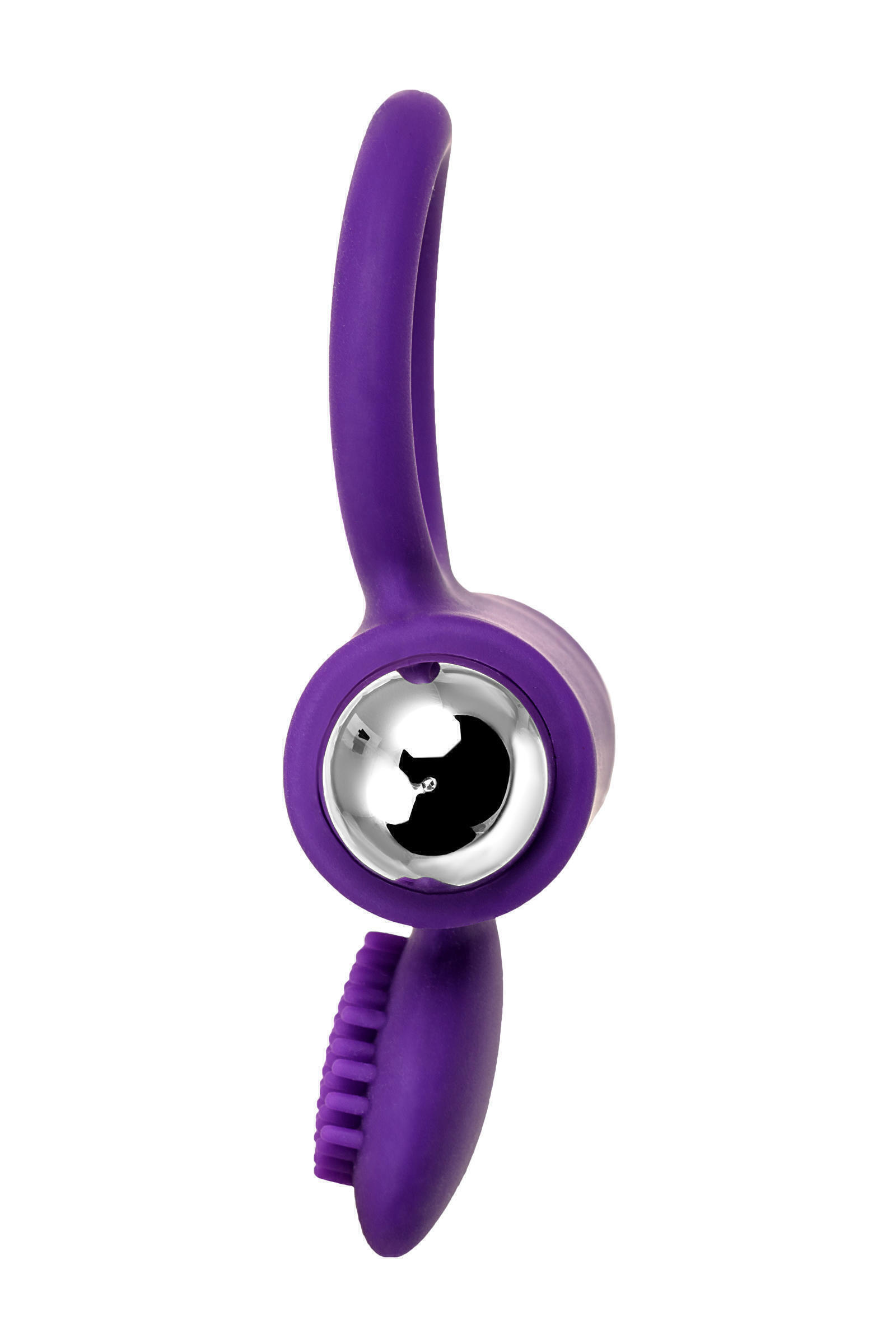 Виброкольцо с клиторальным стимулятором Jos Pery, фиолетовое