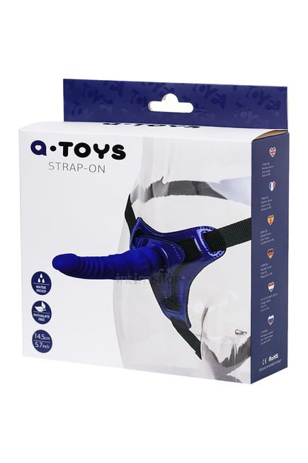 Страпон TOYFA A-Toys, Силикон, Фиолетовый, 14,5 см от IntimShop