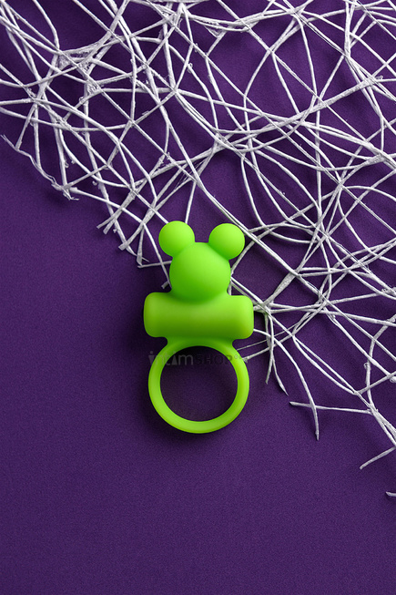 Виброкольцо на пенис Toyfa A-Toys, 8 см, зеленый - фото 8