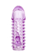 Насадка на член с шишечками и отростками для тройной стимуляции Toyfa, фиолетовая