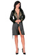 Пеньюары LivCo Corsetti Fashion LC 90367 Natasha szlafrok, Чёрный, L/XL