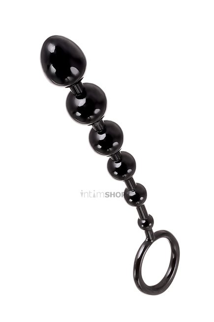 Анальная цепочка Toyfa A-Toys S, 19,8 см, черный - фото 3