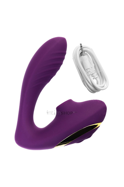Вибратор с клиторальной стимуляцией L'eroina by Toyfa Mave, фиолетовый от IntimShop