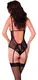 Боди с подвязками для чулок SoftLine Collection Tina, чёрный, S/M