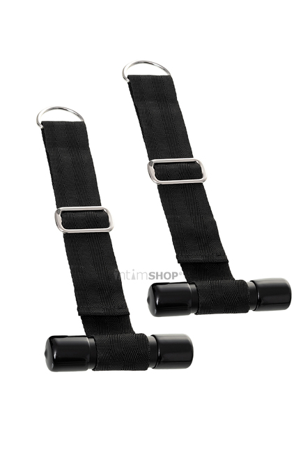 Подвесные наручники на дверь Anonymo by TOYFA, черные с серебристым - фото 8