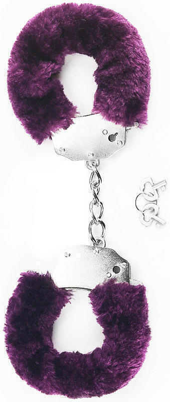 LVTOY 271 - Наручники в меховой оплётке, цвет Фиолетовый
