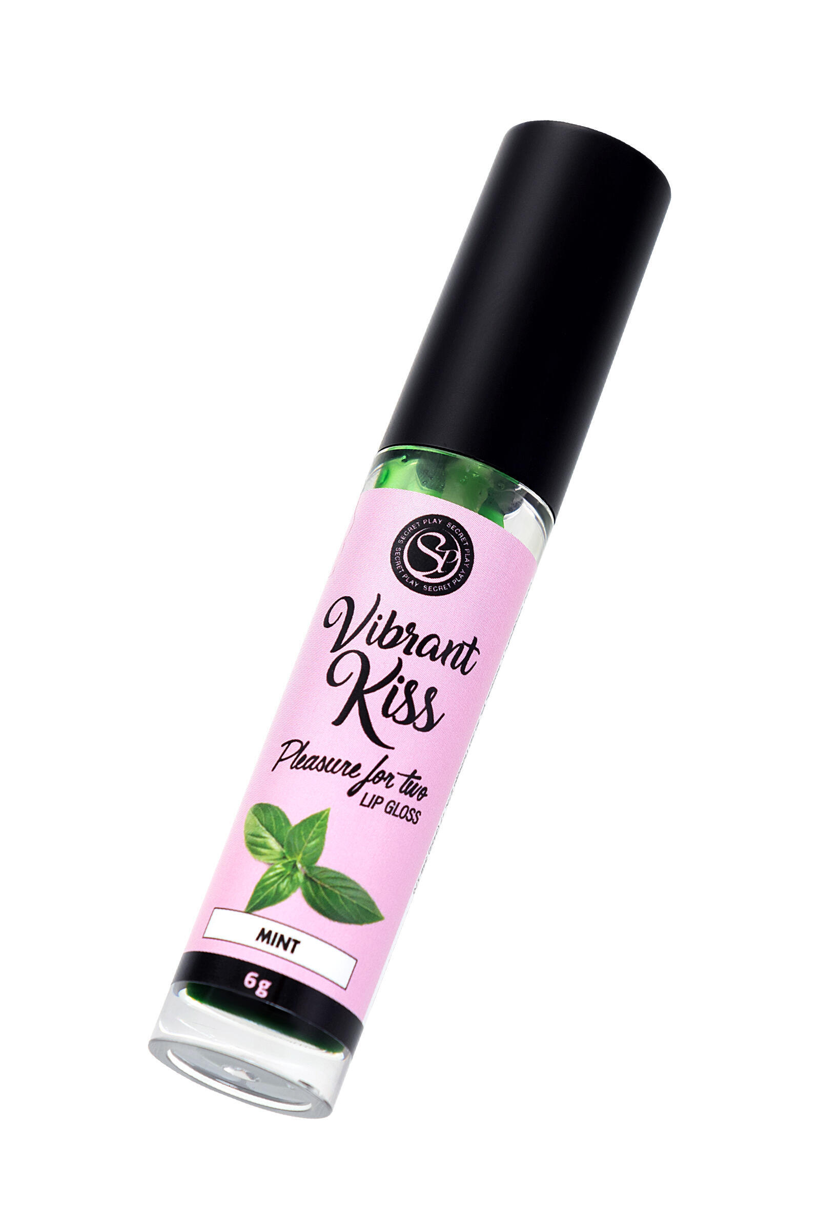 Блеск для губ с эффектом вибрации Secret Play Vibrant Kiss Мята, 6 г