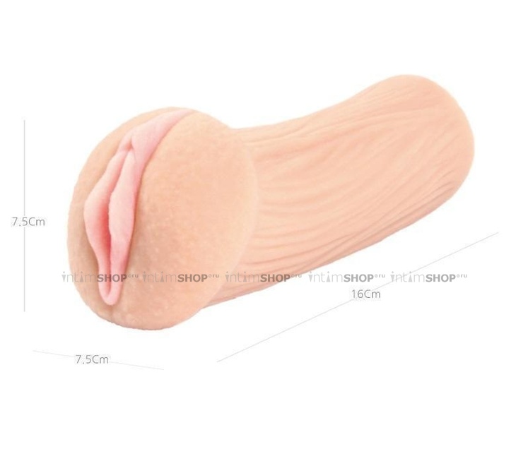 Мастурбатор вагина с двойным слоем материала Kokos Elegance.001D - фото 6
