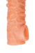 Насадка Kokos Cock Sleeve M с подхватом мошонки и с дополнительной стимуляцией, телесная