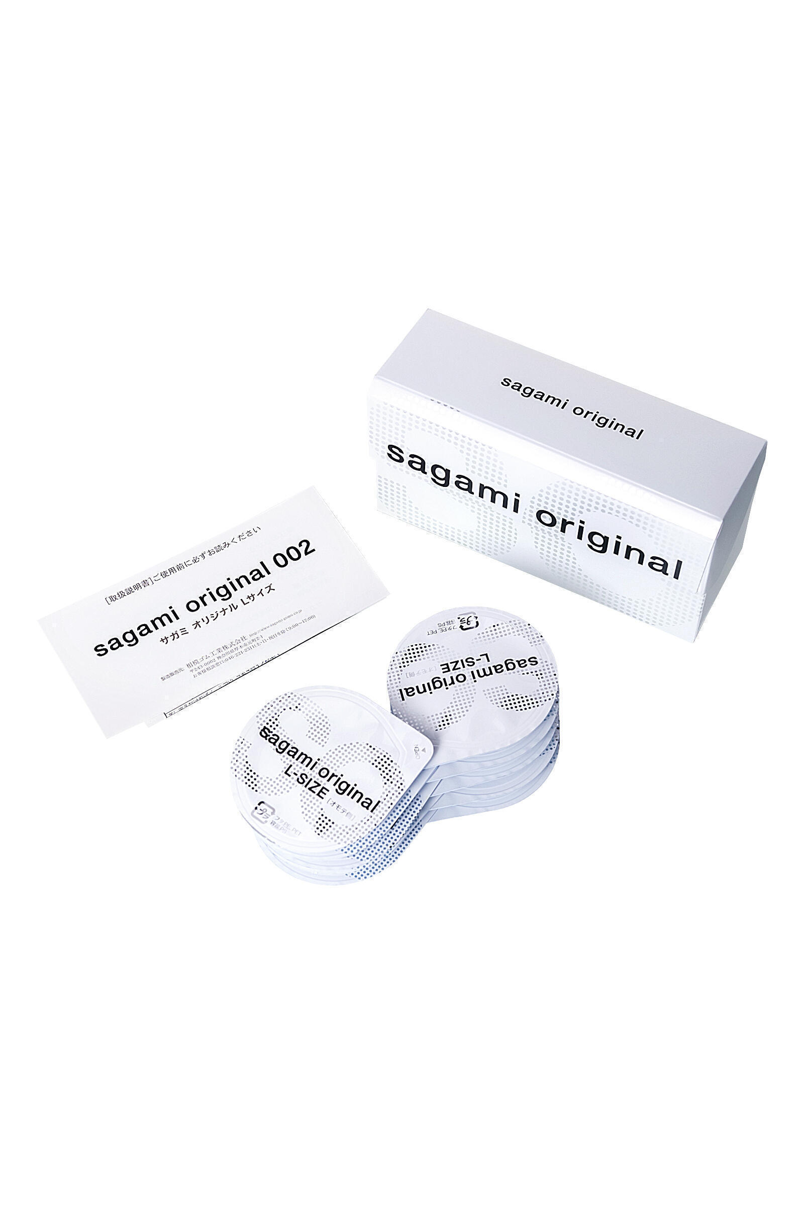 Полиуретановые презервативы Sagami Original 0.02, L, 10шт