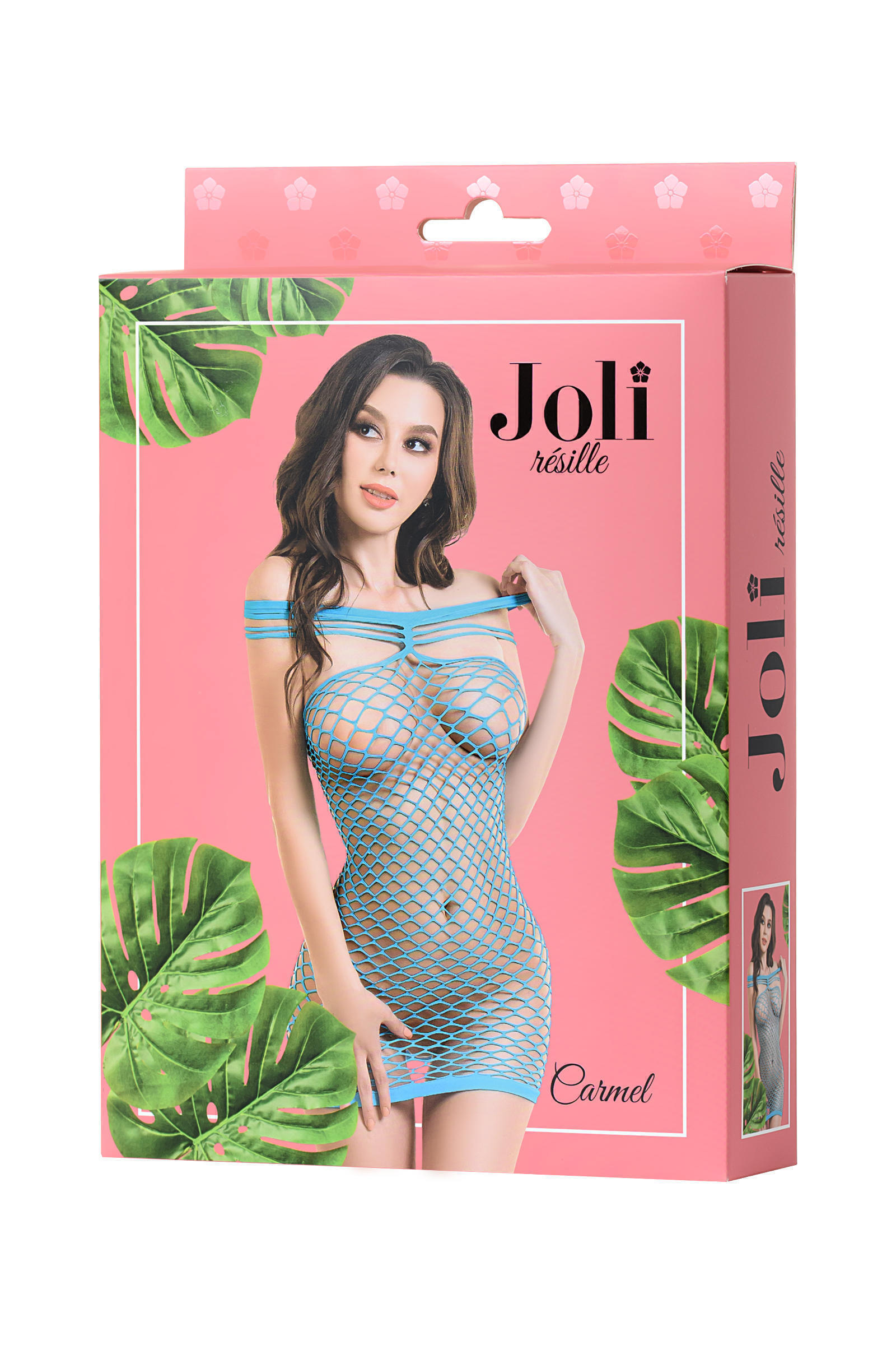 Платье-сетка Joli Carmel, голубой, L/XL