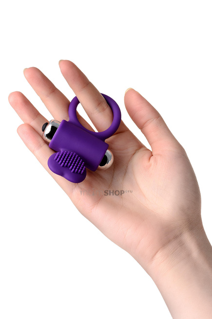 фото Виброкольцо с ресничками Jos Pery, фиолетовое, 9 см